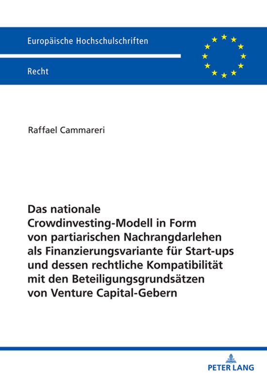 Das Nationale Crowdinvesting-modell In Form Von Partiarische ... - cover
