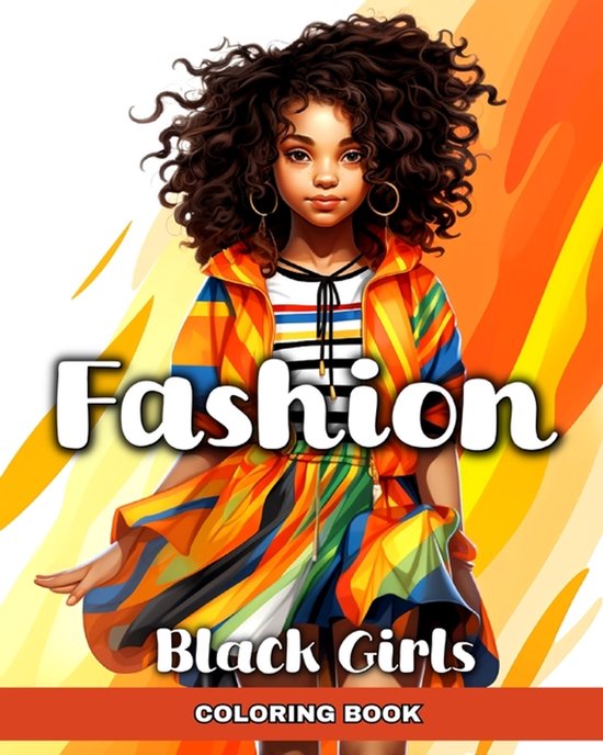 Fashion Coloring Book for Black Girls - cover