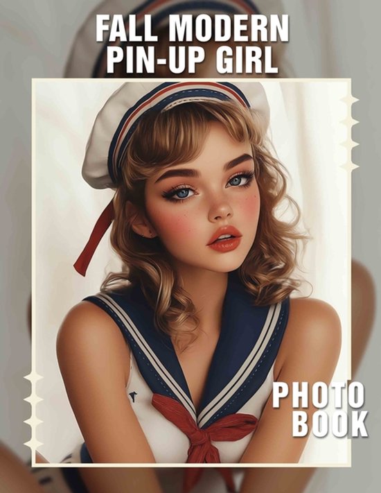 Fall Modern Pin-Up Girl Photo Book - cover