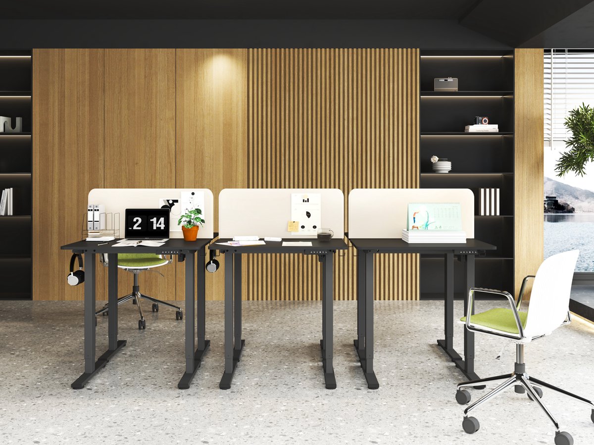 Worktrainer MiniDesk Elektrisch Zit-Sta Bureau Zwart – Verstelbaar Bureau met Memoryfunctie – Ergonomisch Bureau voor Thuiswerken en Kantoor – 73-118 cm thumbnail 6