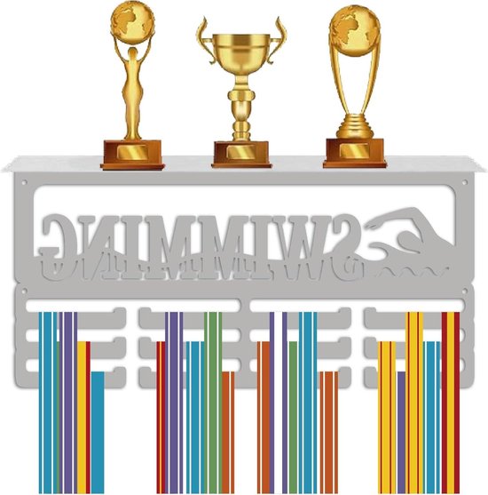 SUPERDANT Challenge Medaille Hangers Inspirerende Tekst Medaille Houder Upgrade 30 Haken Award Medailles Display Award Ijzeren Plank Medailles Organizer Wandmontage Race Medailles Hanger Geschenken