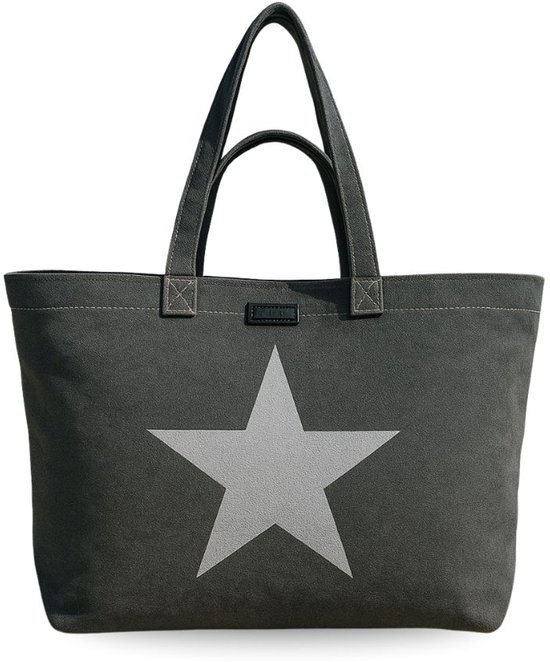 Fana Bags Shopper/Grote Strandtas/Weekendtas XXL - Dames Shopper Zwart - Grote Reistas/Strandtas - Canvas Tas