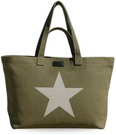 Fana Bags Big Shopper/Grote Strandtas/Weekendtas Dames Shopper Groen - Canvas - Grote strandtas xxl