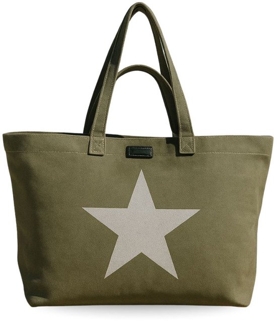 Fana Bags Big Shopper/Grote Strandtas/Weekendtas Dames Shopper Groen - Canvas - Grote strandtas xxl