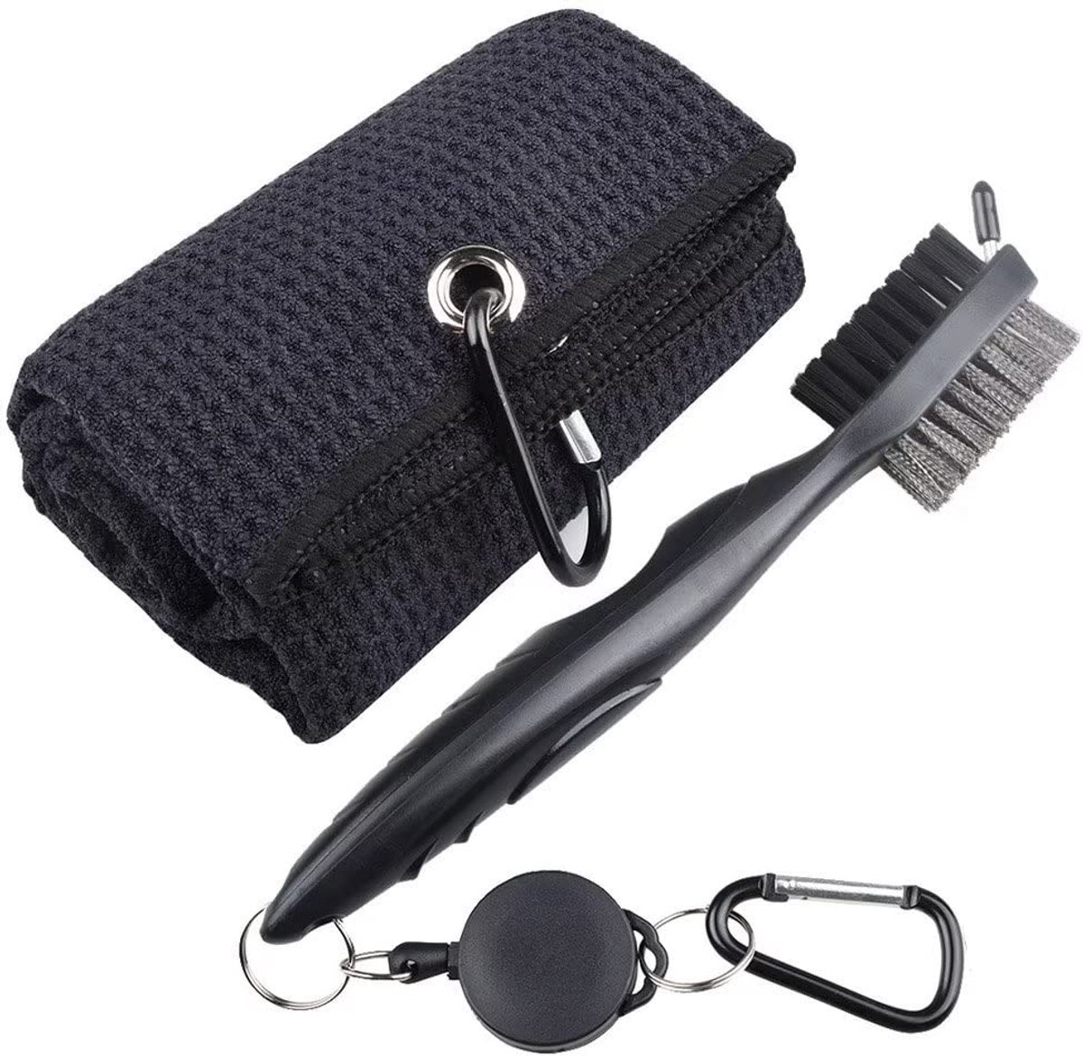Unyqoos® Complete Reinigingsset voor Golfclubs: Borstel en Handdoek voor Optimaal Onderhoud