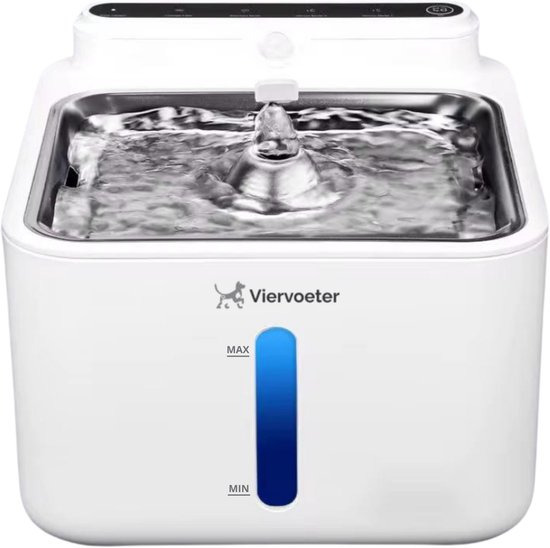 Zedar WF600 RVS Draadloze Drinkfontein met APP voor Kat