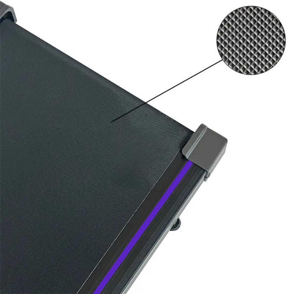 Afbeelding 3 van TD Compacte Loopband - Wandelband - 1-6 km/u - Afstandsbediening - Bluetooth - App - Walking Pad - Zwart/paars