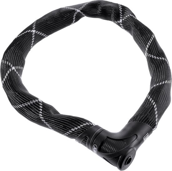Antivol à chaîne Famanu Iven Chain 8210 - antivol de vélo en acier trempé - avec revêtement en fibre synthétique - niveau de sécurité 10 - 85 cm - noir