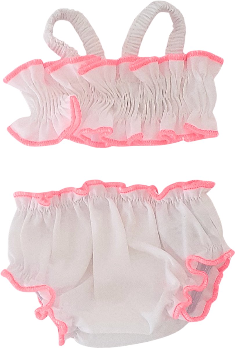 Minikane Poppenkleding Bikini Wit 34 cm