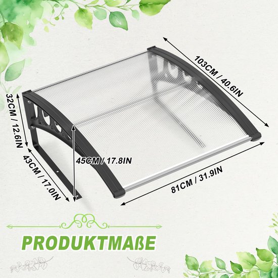 Robotmaaier, 81 x 103 x 32 cm, voor garage, dak, carport, grasmaaier, zonwering, weerbestendig, voor tuin, garage, robotmaaier — afbeelding 2