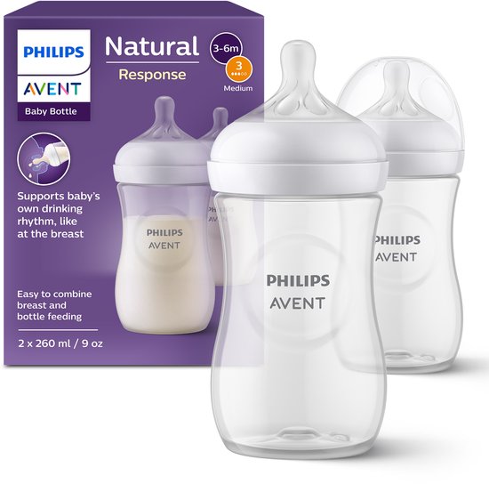 Philips Avent Natural Response babyfles - 2 stuks - 260ml - SCY903/02