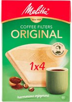 Melitta - Koffiefilters Original 1x4 Bruin - 4x 80 stuks