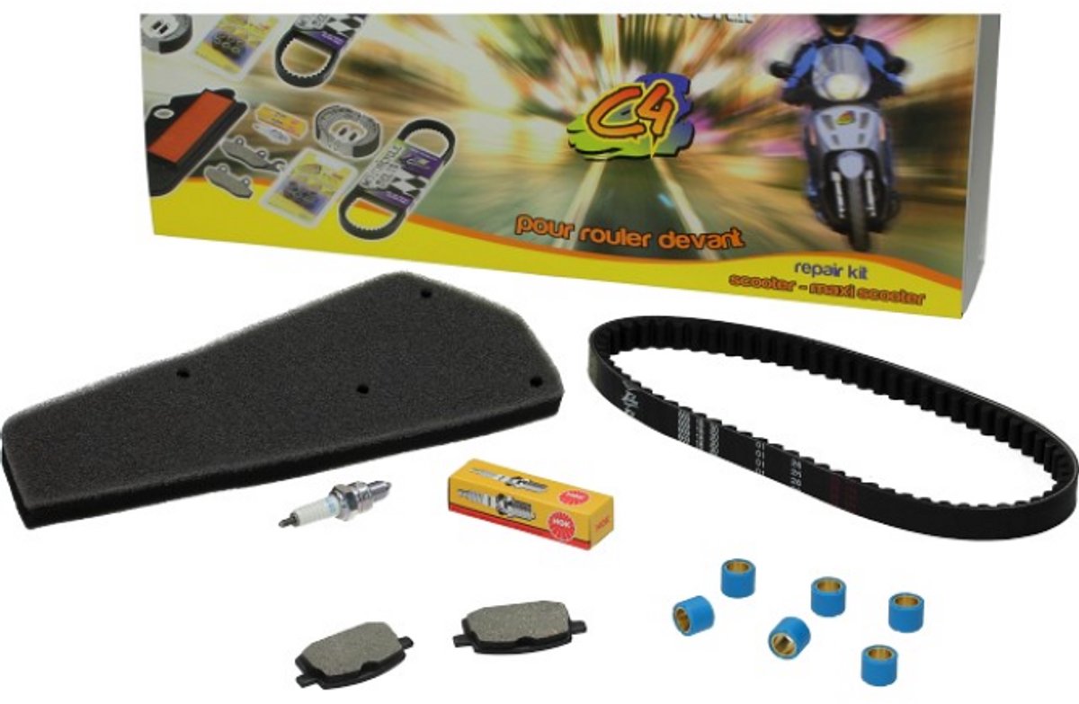 T4Tune Onderhoudspakket Peugeot V-Clic 50cc 4 Takt - 5 delig - onderdelen