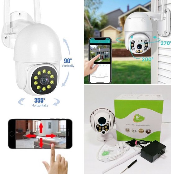 Vyzio - Beveiligingscamera Buiten - Buiten Camera met Nachtzicht - Buitencamera Wifi met App - Buiten Camera - Buitencamera Draadloos Wifi en App - Inclusief SD Kaart - DIGICAM van Merkloos — afbeelding 3