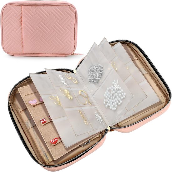 Maciun Reizen Sieraden Pouch,Mode Luxe Multifunctionele Sieraden