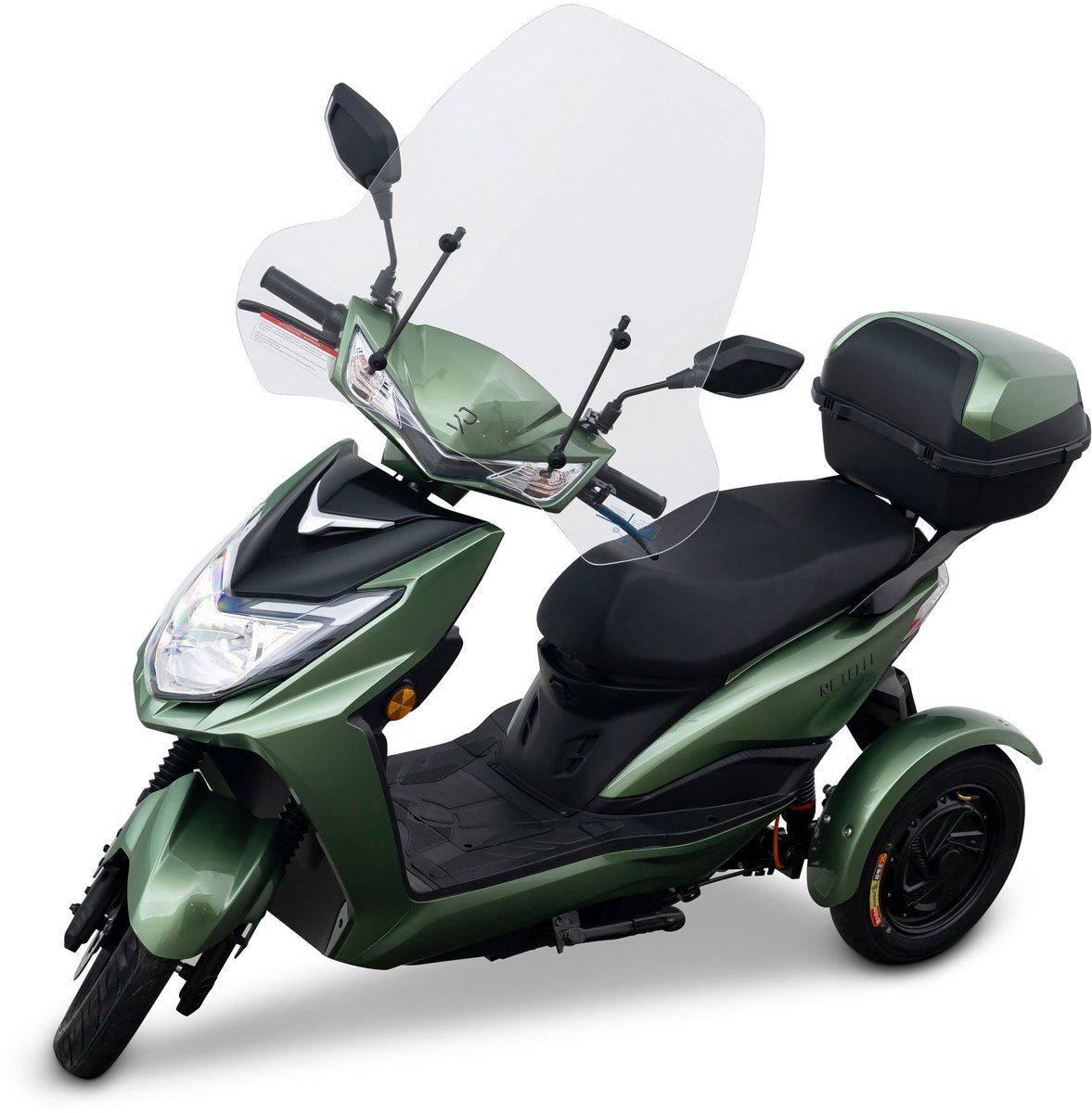 Retelli Conforto - scootmobiel - groen - actieradius 75 kilometer - 72v/35ah - inclusief rijklaar maken & bezorging - rijden zonder helmplicht en rijbewijsplicht