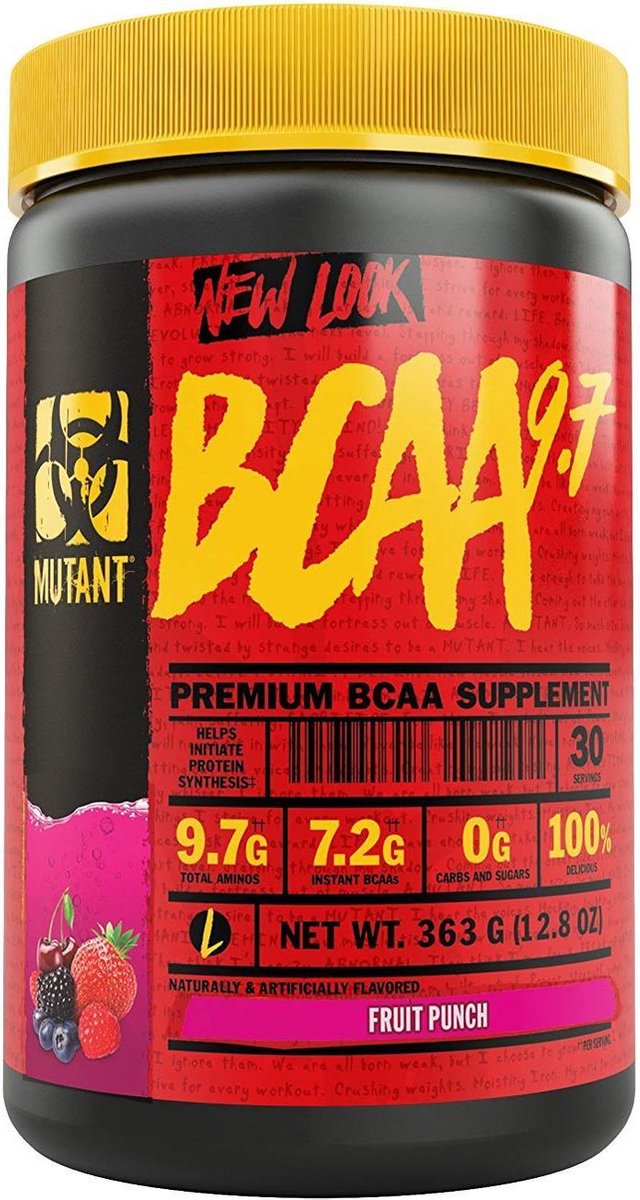 Goedkoopste Mutant BCAA 9.7 - 384 gram - Fruit Punch