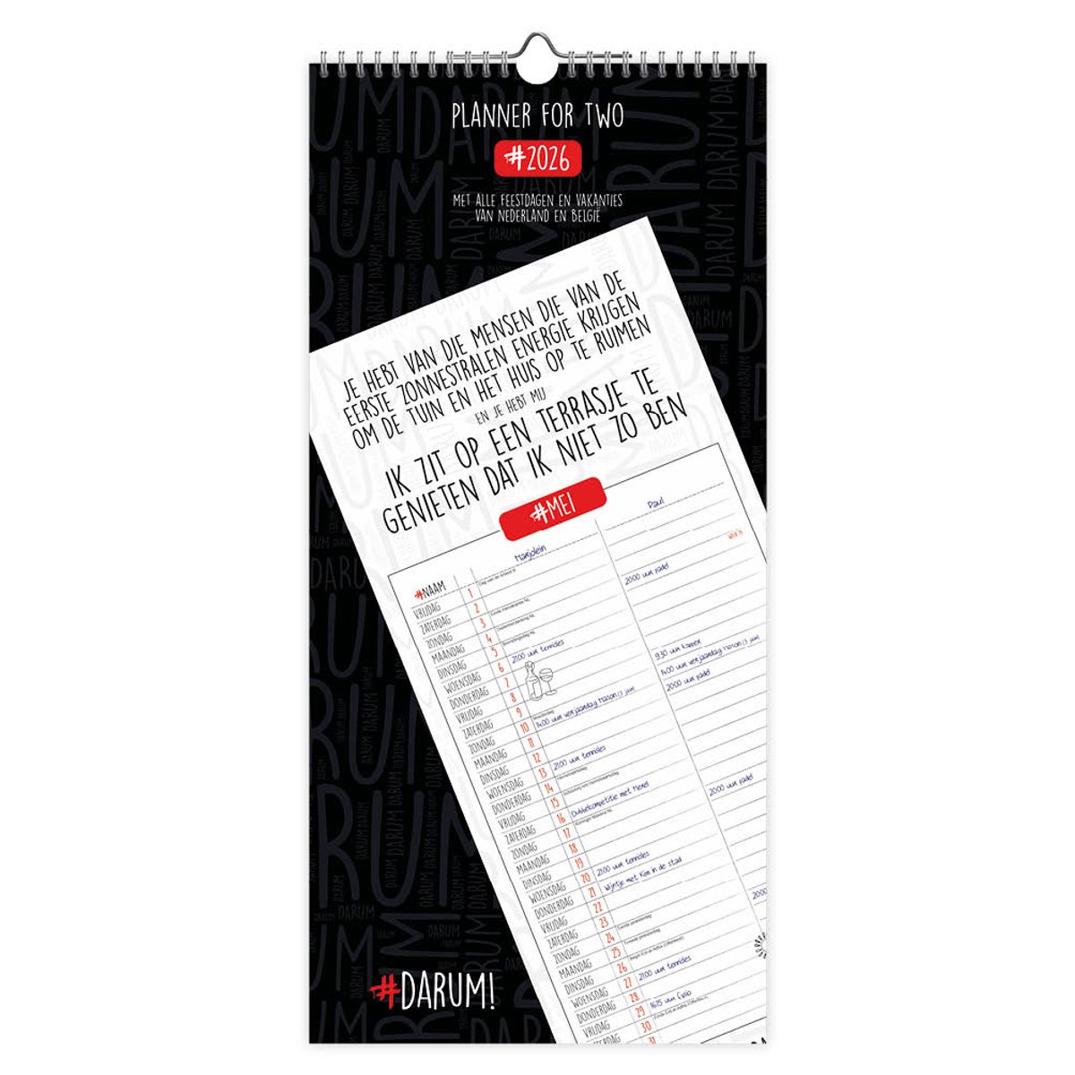 Darum Familie planner voor 2 - 2026
