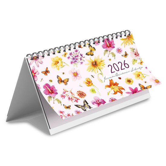 Foto: Janneke brinkman desk kalender zomerbloemen 2026