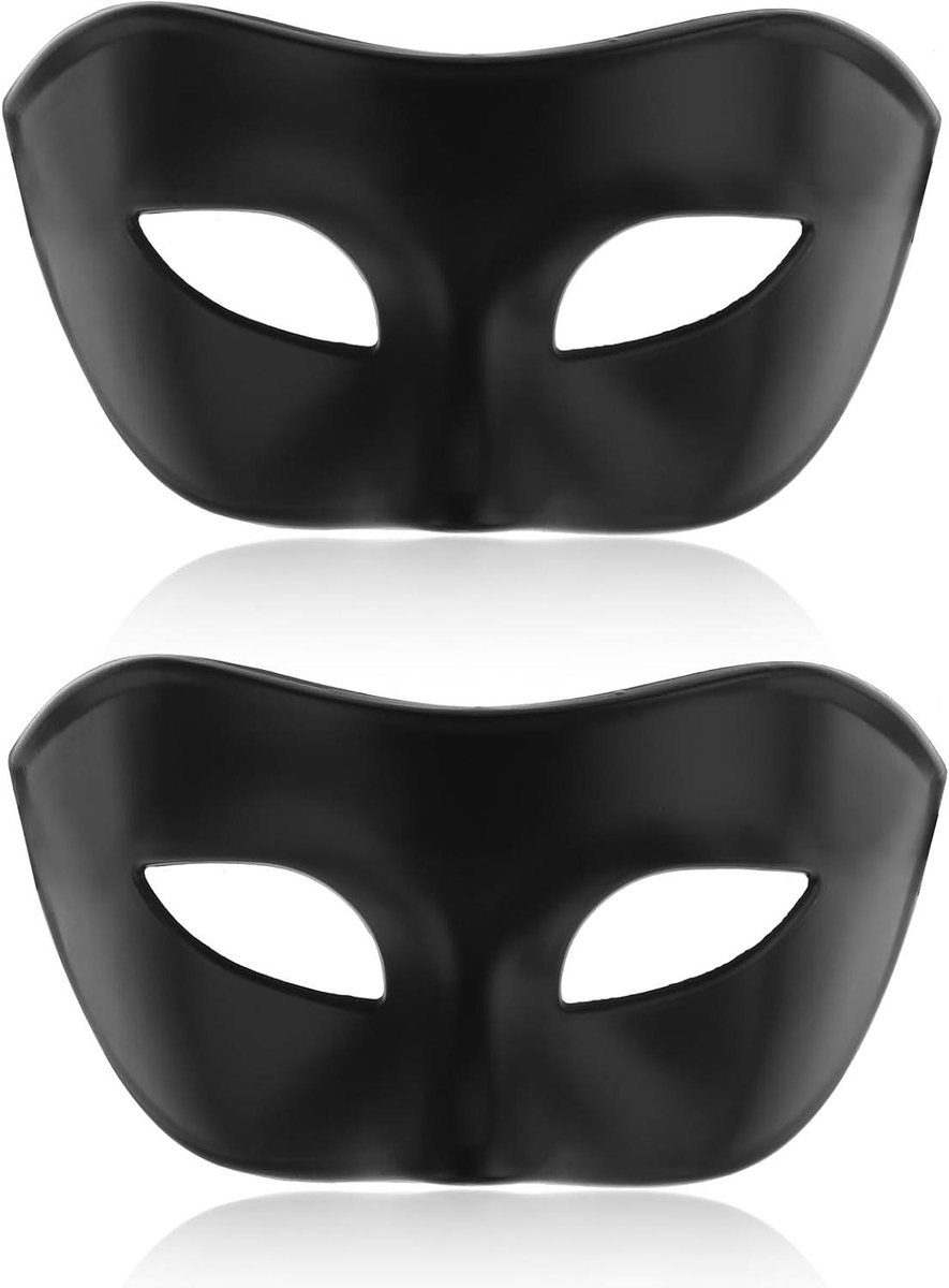 2 stuks Venetiaanse maskers voor mannen - Mardi Gras, Halloween, gemaskerde bal