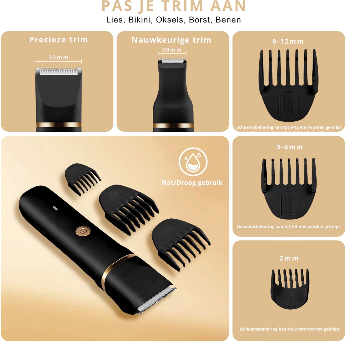 O’dor 3-in-1 Trimmer & Ladyshave - Bikini- en Neustrimmer thumbnail 3