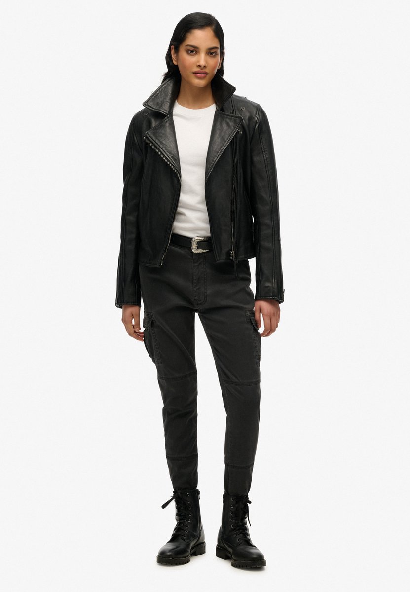 Superdry Skinny cargobroek Dames Broeken Zwart