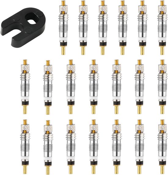 Muc-Off Vervangende Presta Ventielkernen (10 Stuks) - zwart