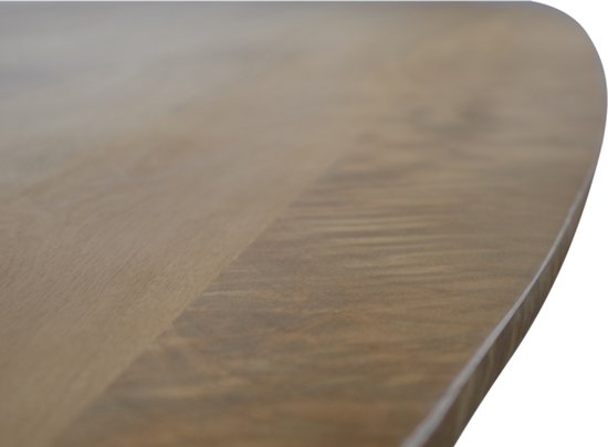 Table à manger Colorado ovale danoise en bois de manguier 220x100 cm