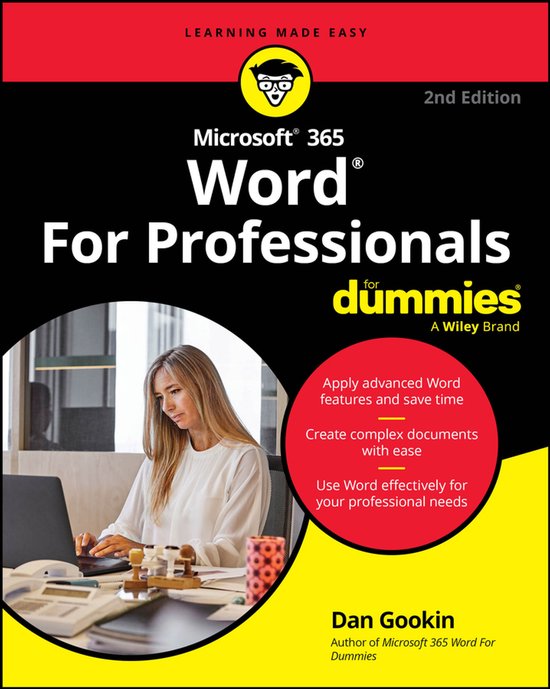 Microsoft 365 Word For Professionals For Dummies - cover
