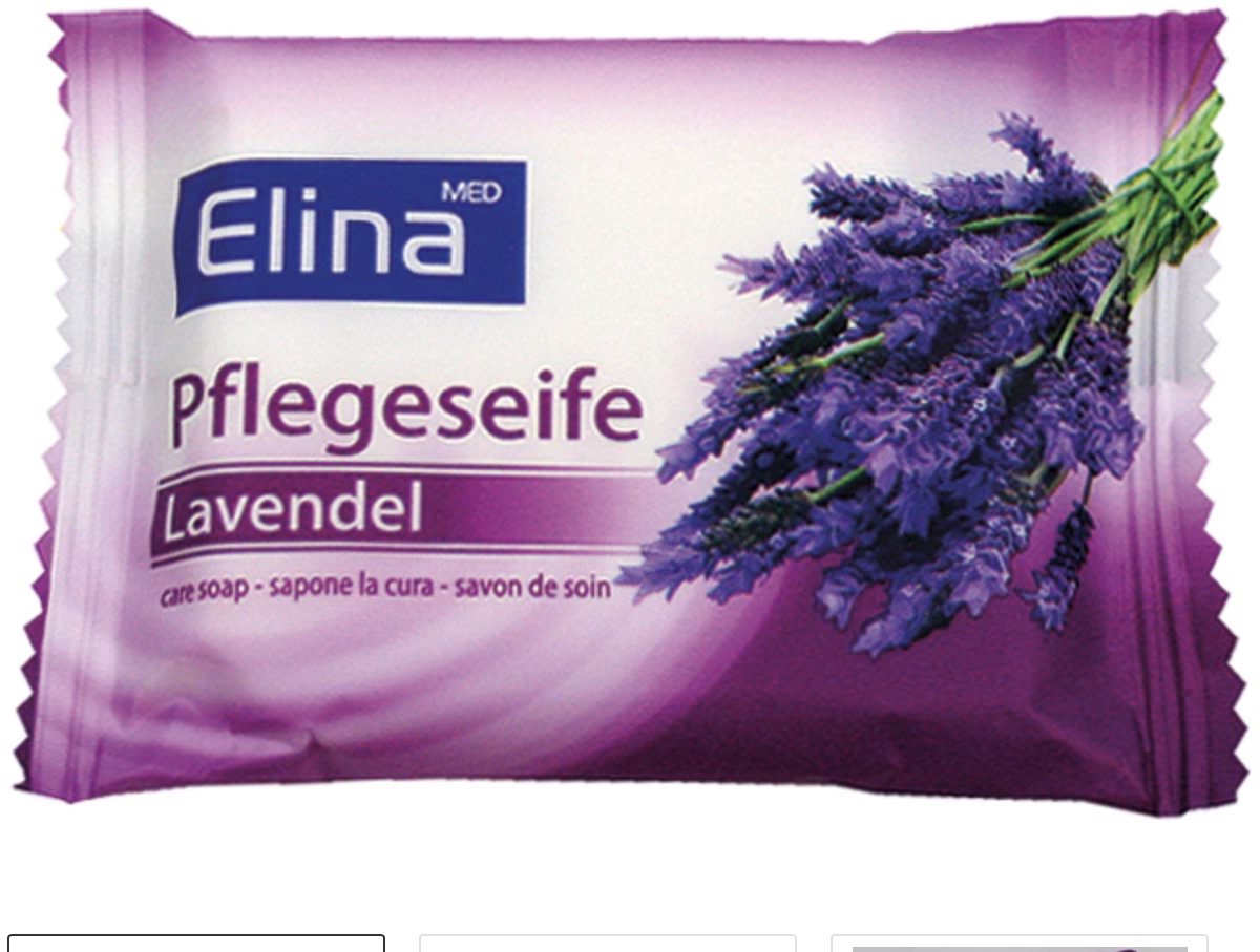 Elina Zeep - Lavendel - 25g - Compacte Hand- en Lichaamszeep - Per Stuk in Folie Verpakt