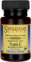 Swanson Health Ultra Maximum Strength Natural Vitamin K2 200mcg