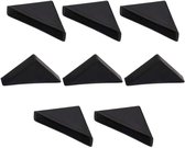 8 pièces - noir - Protection d'angle - Protections d'angle triangulaires en plastique pour verre - Couvertures et protections - Protections d'angle de table - Protections d'angle de table pour Bébé et Enfants - plastique - 12*47 mm