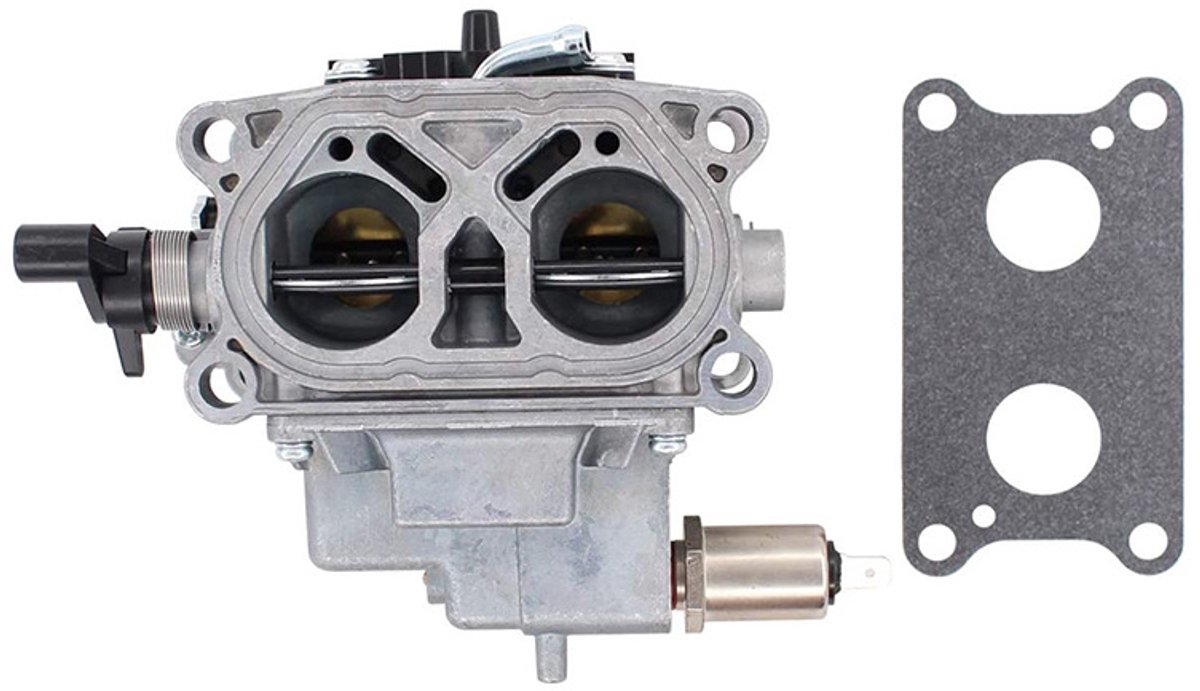 De carburateur 16100-Z0A-815 is geschikt voor de motoren van de grasmaaiers/tractoren modellen 16100Z0A815, GCV530, GCV530U, GXV530, GXV530R en GXV530U. De set bevat twee oliefilters, olieslangen en reinigingsgereedschap.