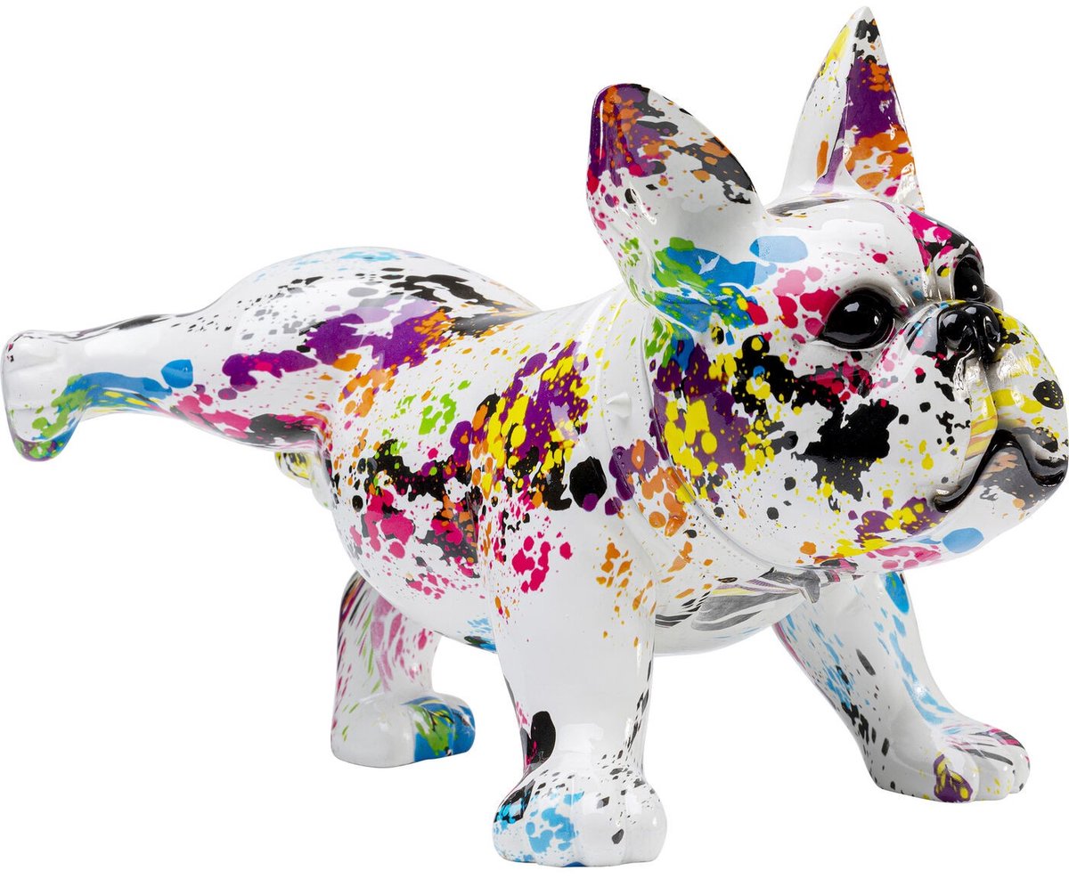 Kare Decofiguur Splash Bulldog 32cm Veelkleurig