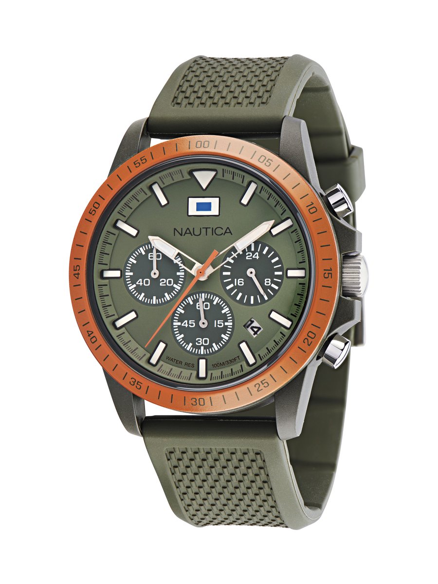 Nautica Nautica One Analoog Horloge Zwart Case: 100% Bio-Ceramic | Armband: 100% Bio-Based Pu 43 NAPNOF3S1, NAPNOF3S7, NAPNOF3S8