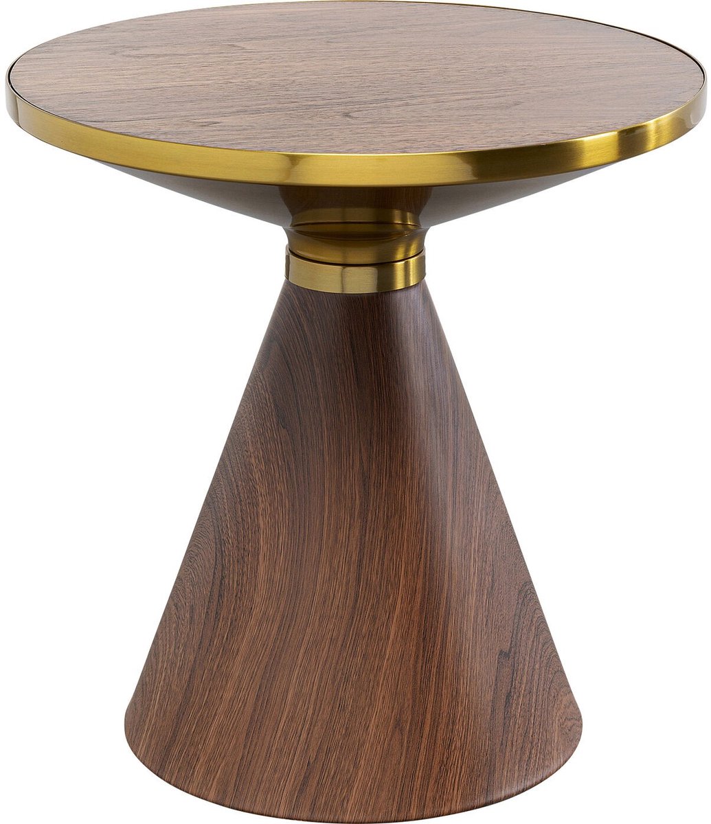 Bijzettafel Cono Ø50cm walnoot Kare Design