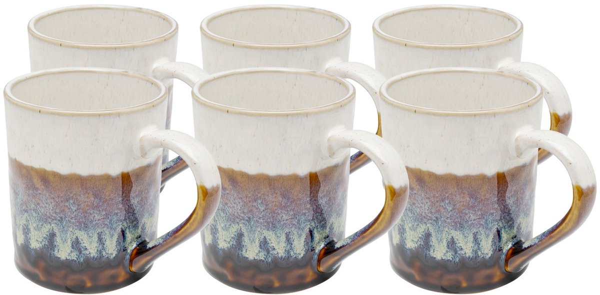 Mokken Brezza bruin (6/set) Kare Design