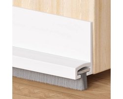Tochtstrip - Aanpasbare Tochtstopper - Borstelafdichting - 100CM - Duurzaam - Isolatie - Zelfklevende tochtstrip voor deuren - bescherming tegen geluiden, kou, vocht en insecten