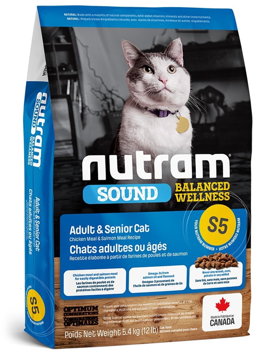 Nutram Adult/Senior Cat S5 5,4kg