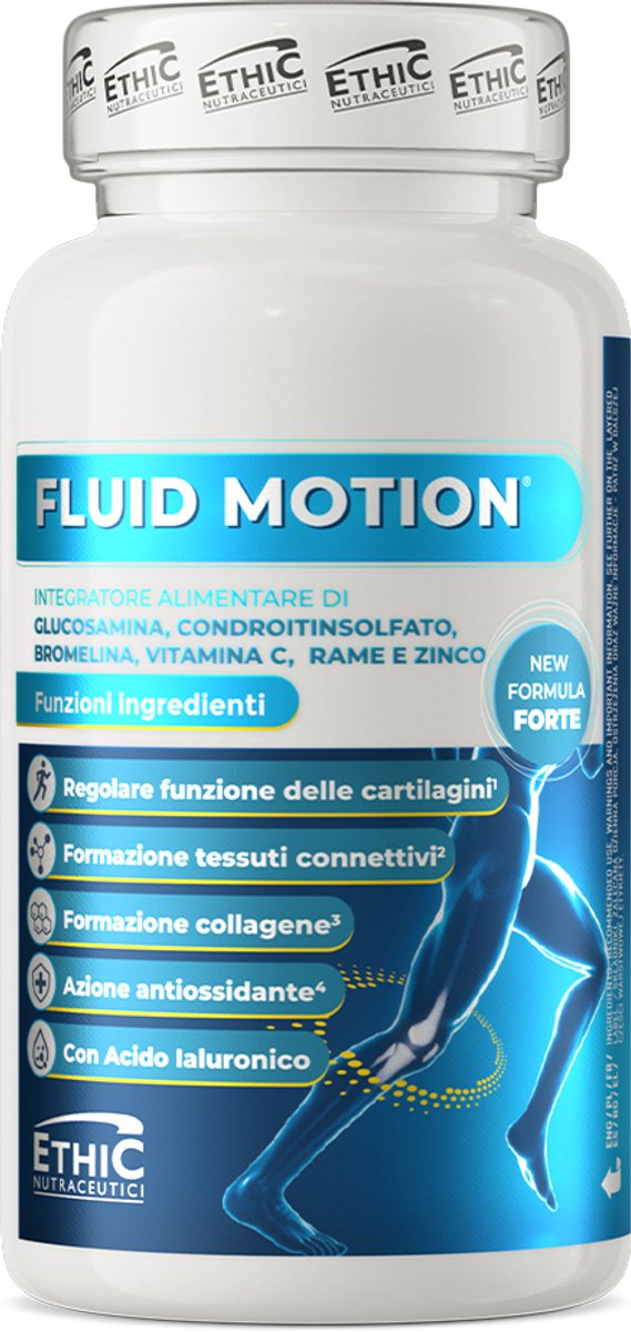 EthicSport - Ethic Nutraceutici Fluid Motion - 60 Capsules - Ondersteuning voor gewrichten, kraakbeen en actief bewegen