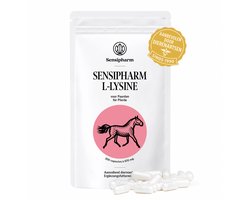 Sensipharm L-Lysine Supplement voor Paarden 200 Capsules - L-Lysine Ondersteunt de Weerstand en Versterkt het Immuunsysteem