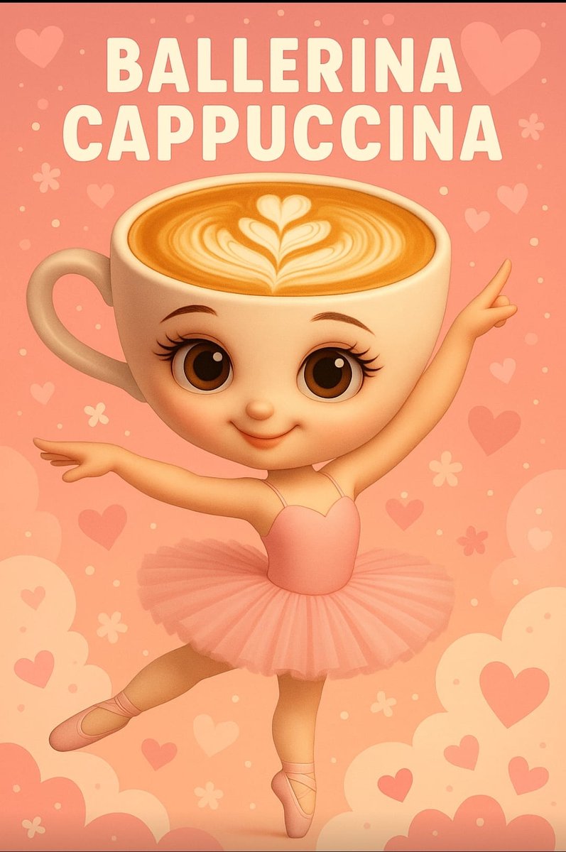 Extra Grote A1 Ballerina Cappucina (Italian brainrot) Poster