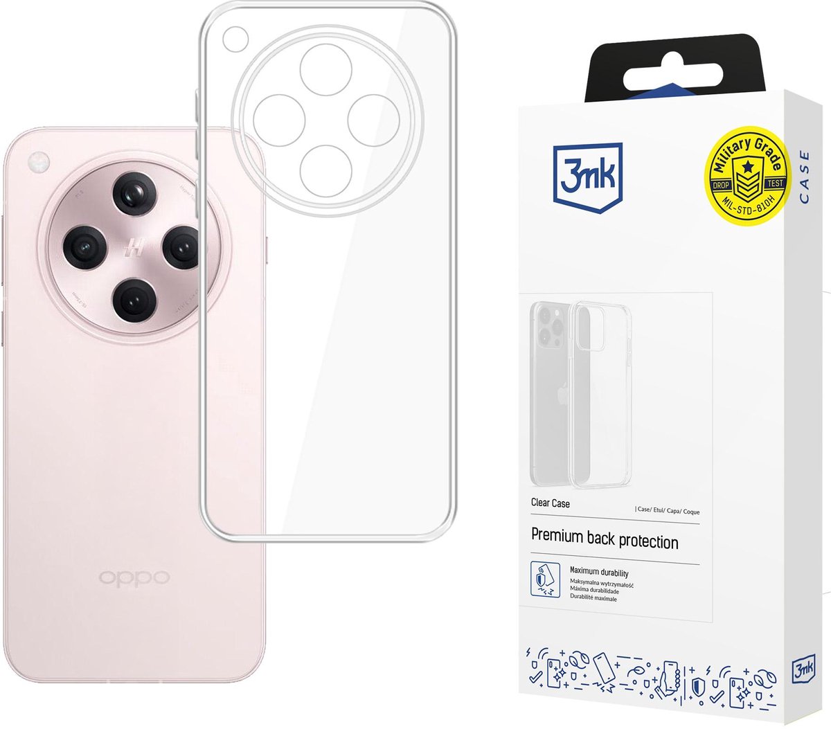 Telefoonhoesjes Oppo Find X8 - 3mk Clear Case