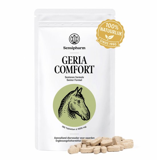 Sensipharm® Geria Comfort Paard - Senioren Supplement voor Oudere Paarden - 180 Tabl. Sensipharm® Geria Comfort Paard - Senioren Supplement voor Oudere Paarden - 180 Tabl.