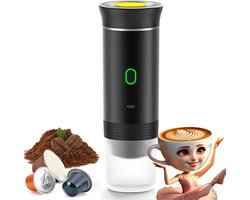Home & Marker - Draagbare Koffiemachine - Draagbare Espressomachine - Draagbaar Koffiezetapparaat - Reis Koffiezetapparaat - Geschikt Voor Capsule Koffie - ESPRESSNA