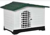 Topmast Hondenhok kunststof Rooftop - Hondenhok voor buiten - Medium - weersbestendig 68,9 x 91,4 x 66,0 cm
