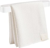 Inovra - Porte-serviettes mural autocollant et à visser 40 cm pour salle de bain et Cuisine (Wit)