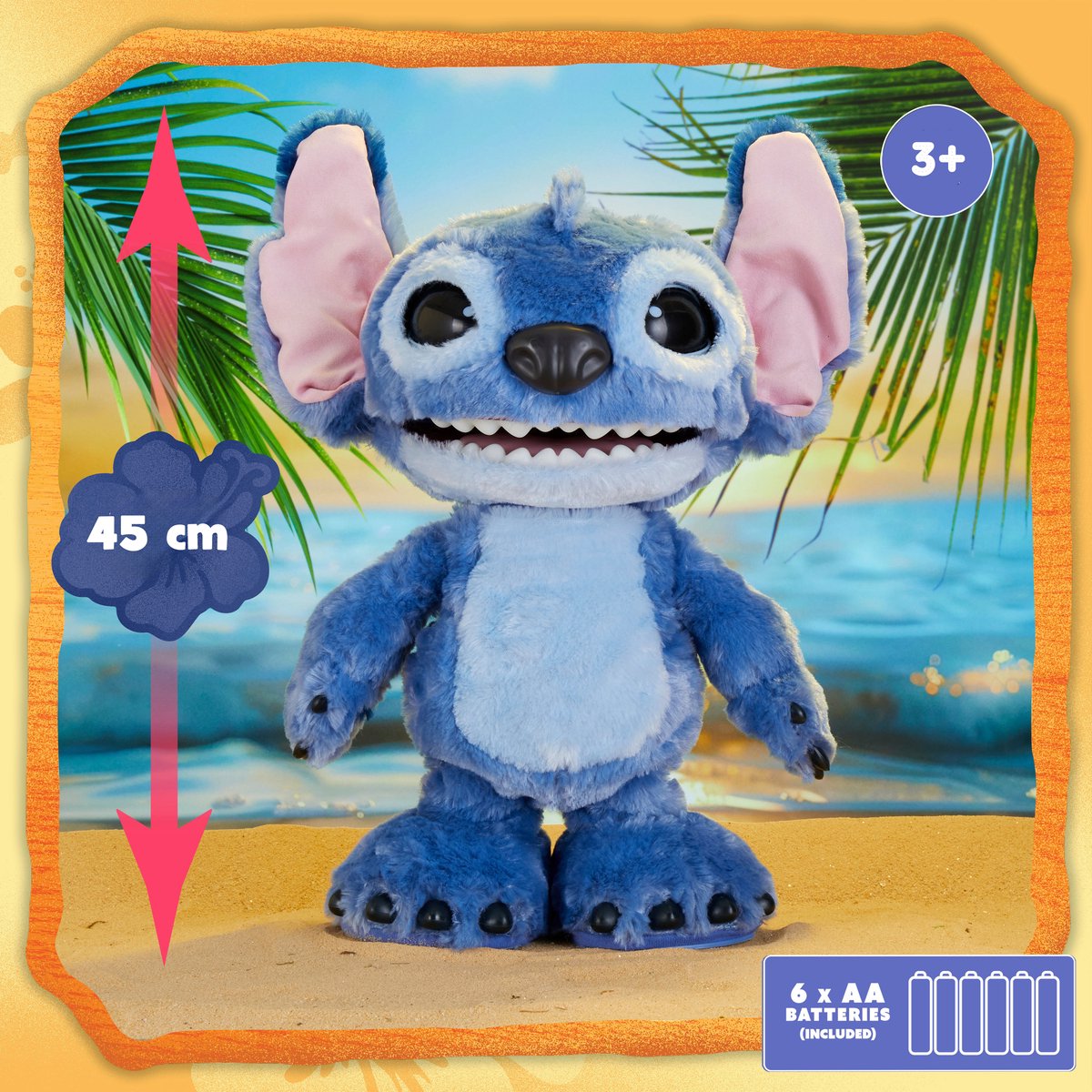Disney Stitch - Ultimate Stitch - Interactieve pluchen knuffel - Brabbelt zijn Stitch taal, danst, zingt en beweegt — afbeelding 8