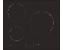 Candy CH63CT - Vitroceramic HOB - 5500W - 3 Foci - Black