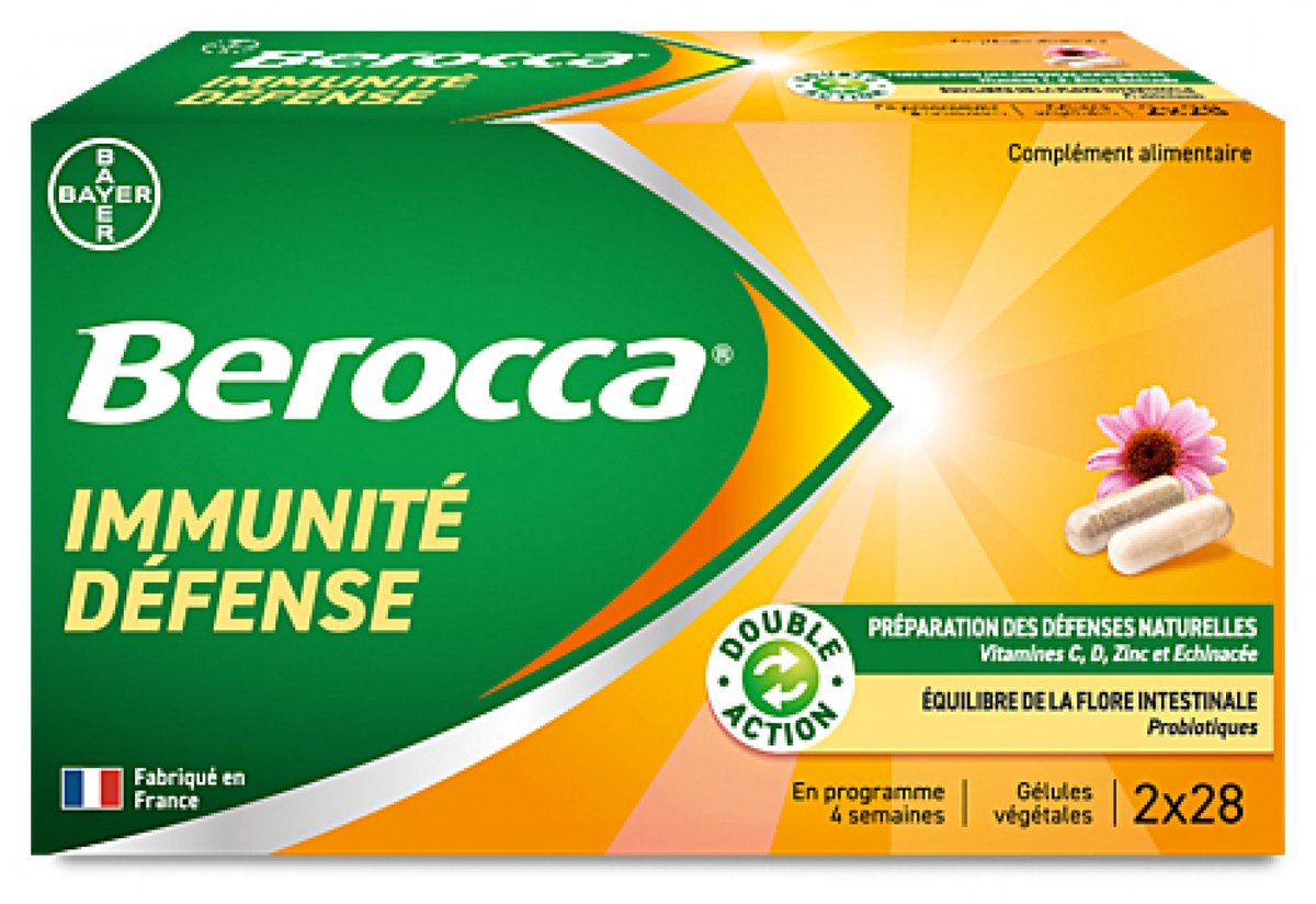 Goedkoopste Berocca Verdediging Immuniteit 2 x 28 Plantaardige Capsules